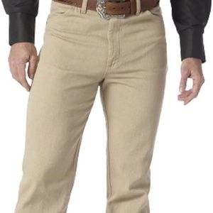 Wrangler Men's Cowboy Cut Slim Fit Prewashed Tan Jean, 36 X 30